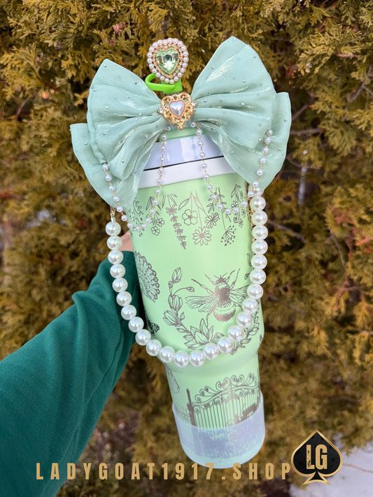 Penelope Green S4 Bridgerton 40 oz Tumbler W/ Accessories