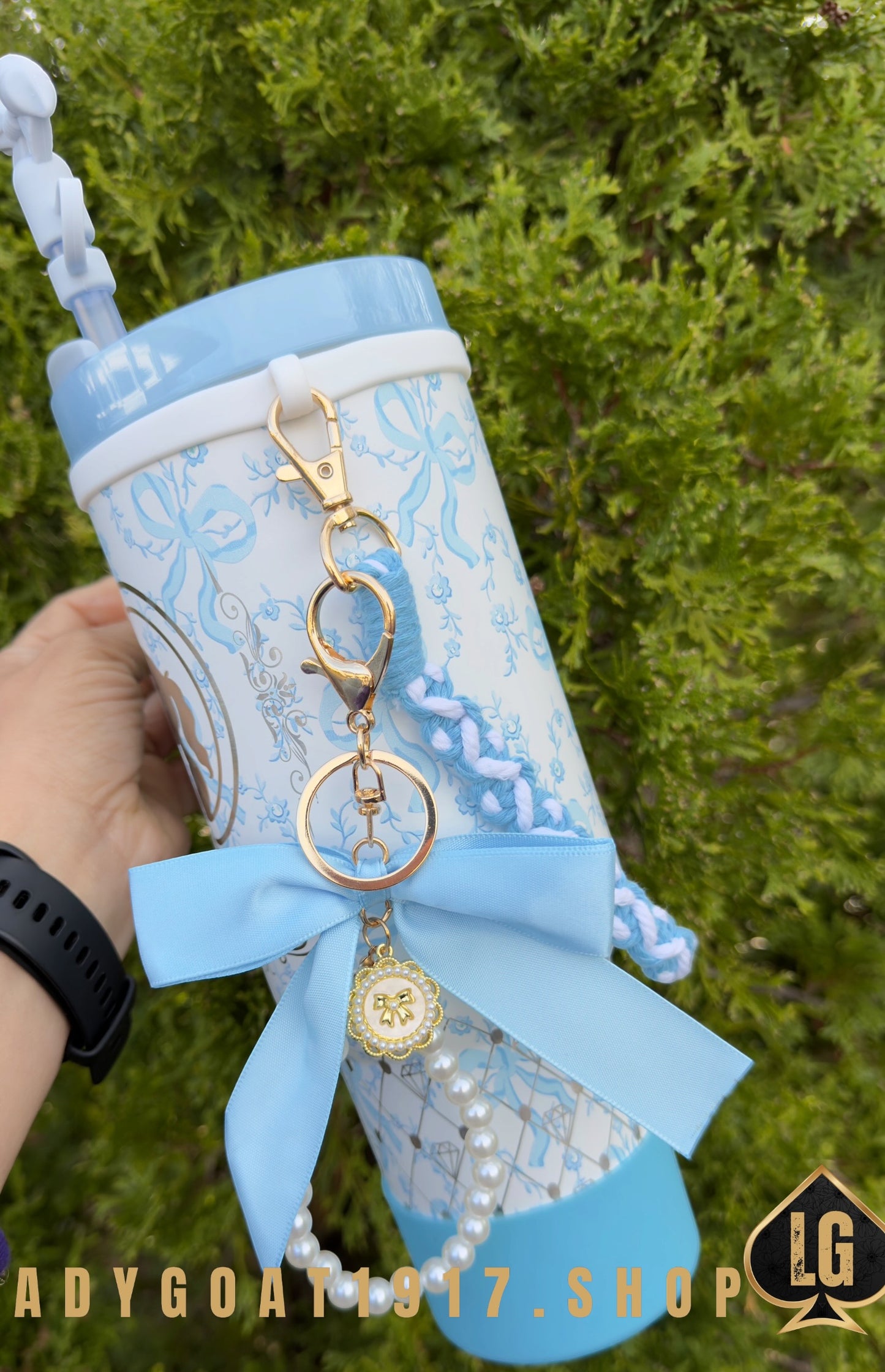 LADYGOATFANCY 40oz Tumbler Limited V1 Blue