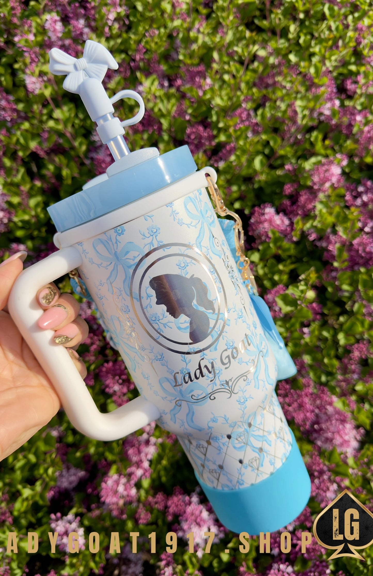 LADYGOATFANCY 40oz Tumbler Limited V1 Blue