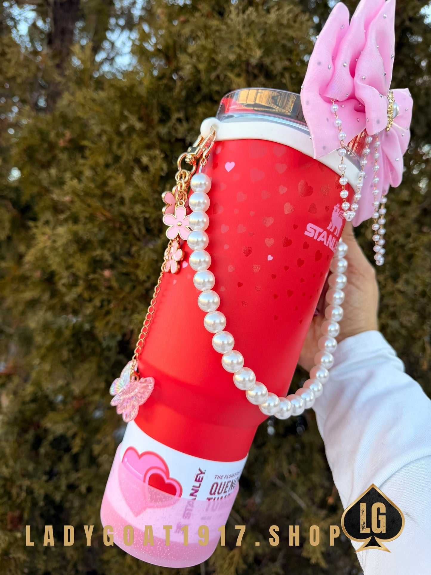 Stanley OG Valentine 40 oz Tumbler W/ Accessories