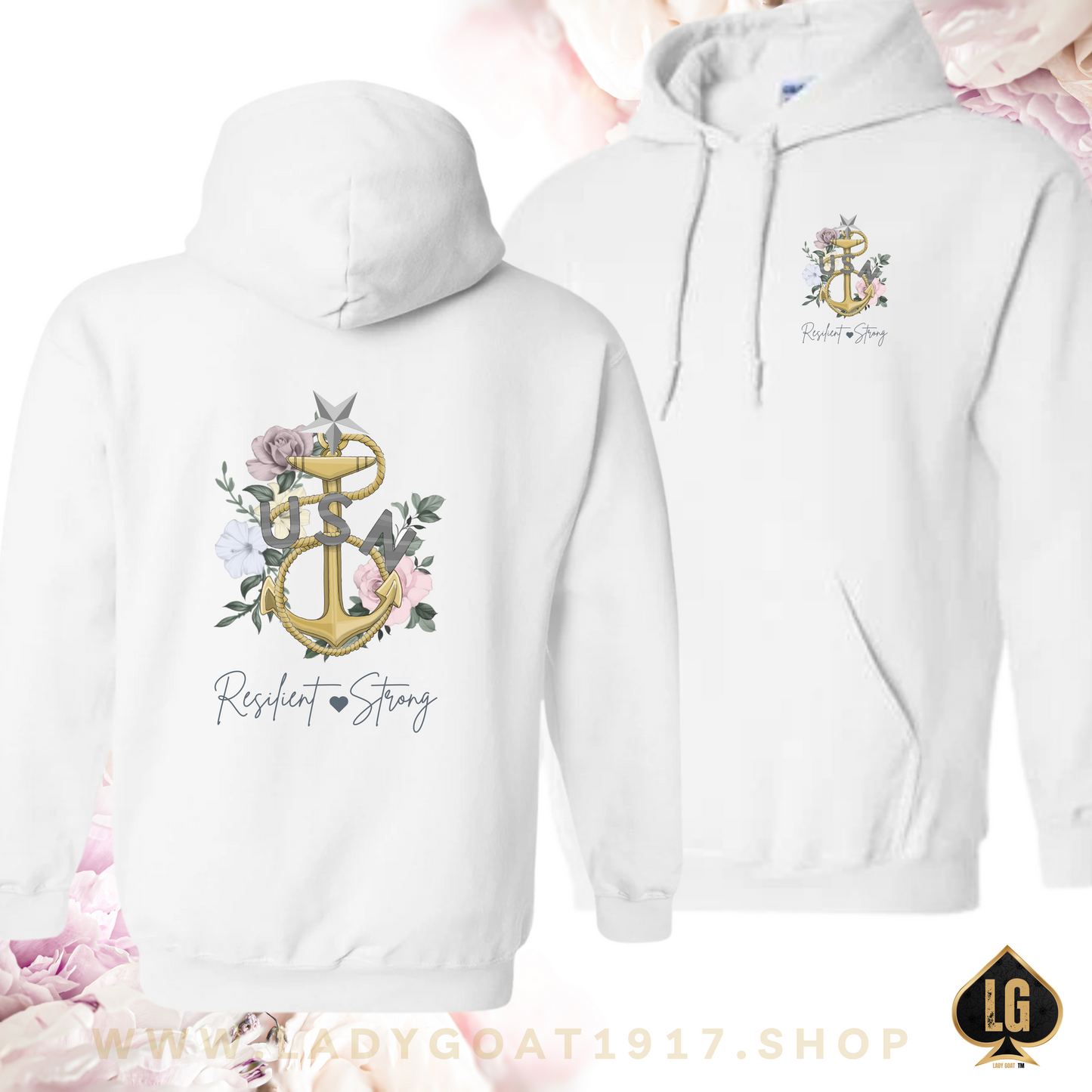 Resilient and Strong V8 Unisex Hoodie