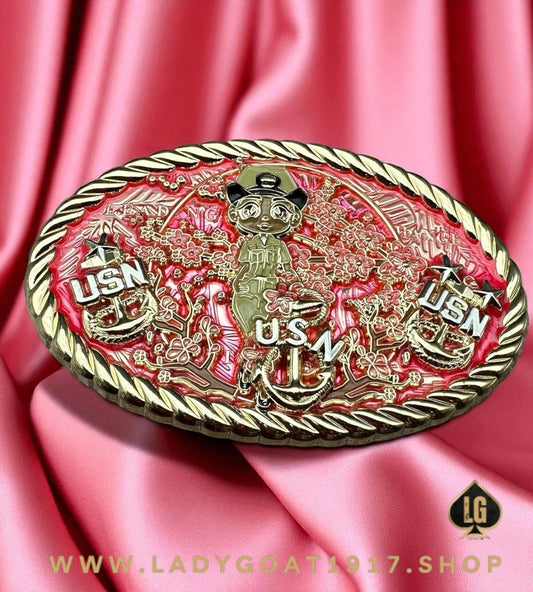 Cherry Blossom Chiefs Belt Buckle 💕 V1