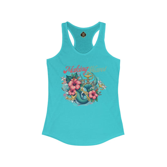 Making Waves V1 Women's Ideal Racerback Tank