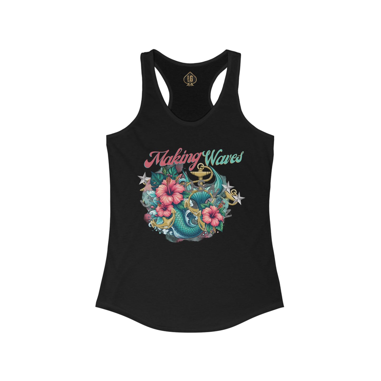 Making Waves V1 Women's Ideal Racerback Tank