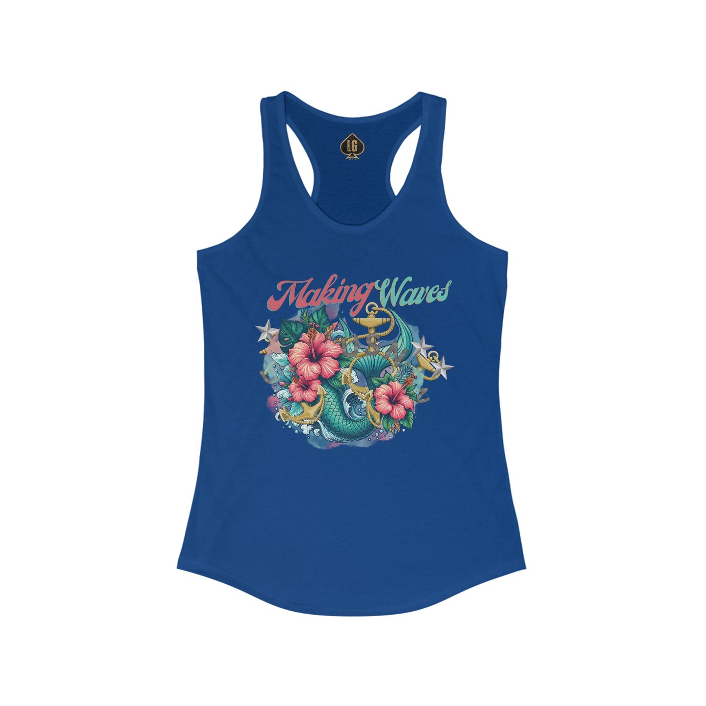 Making Waves V1 Women's Ideal Racerback Tank