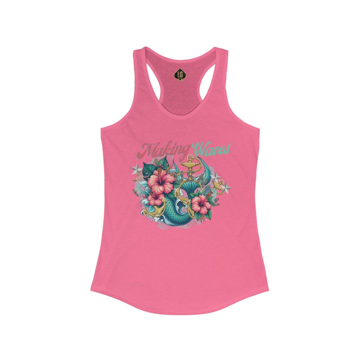 Making Waves V1 Women's Ideal Racerback Tank