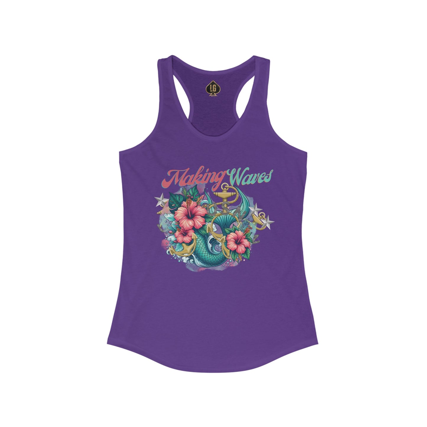 Making Waves V1 Women's Ideal Racerback Tank