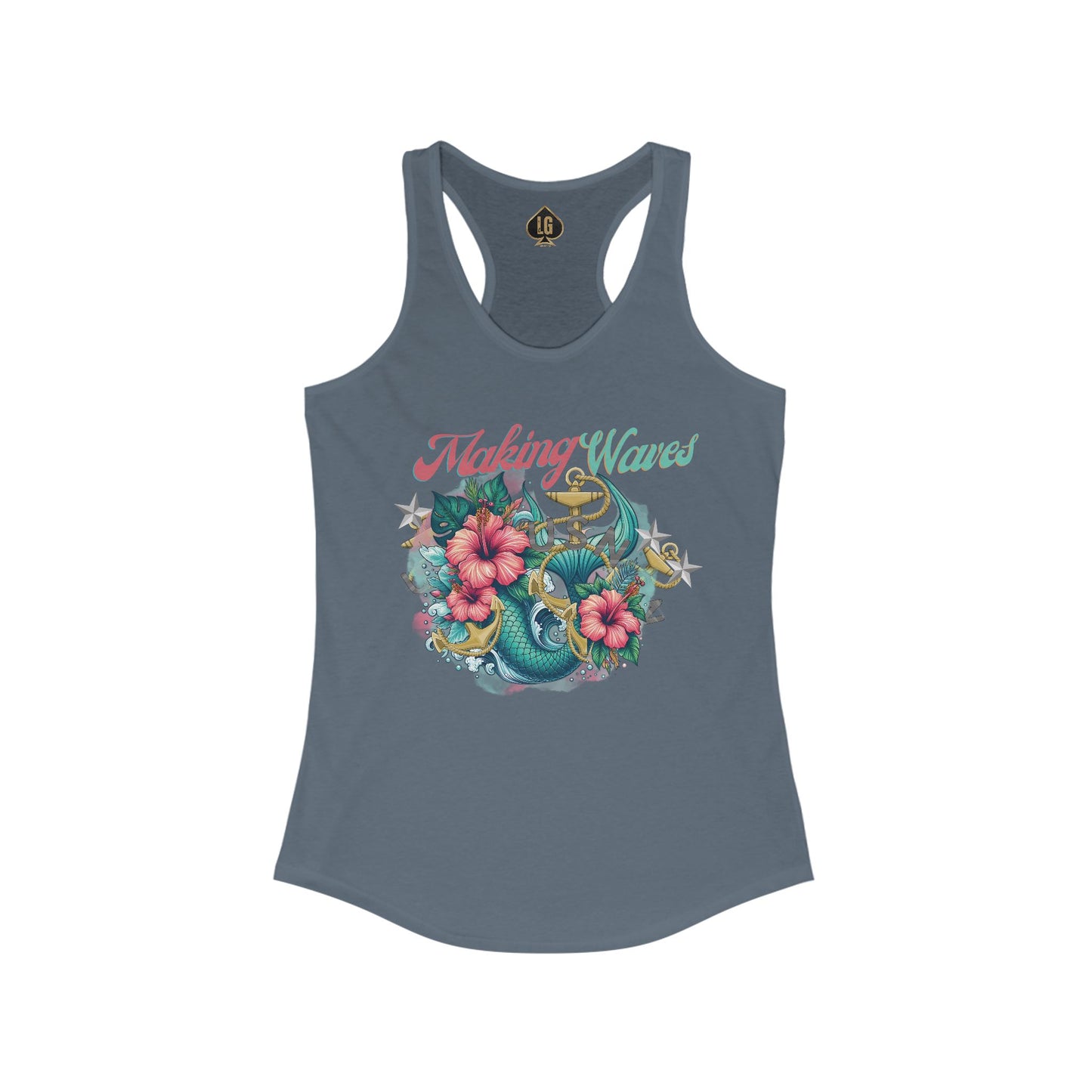Making Waves V1 Women's Ideal Racerback Tank
