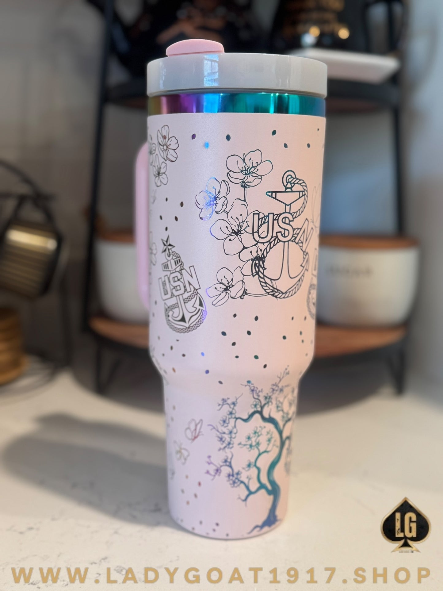 OD Cherry Blossom Tumbler 40oz Tumbler Limited CPO