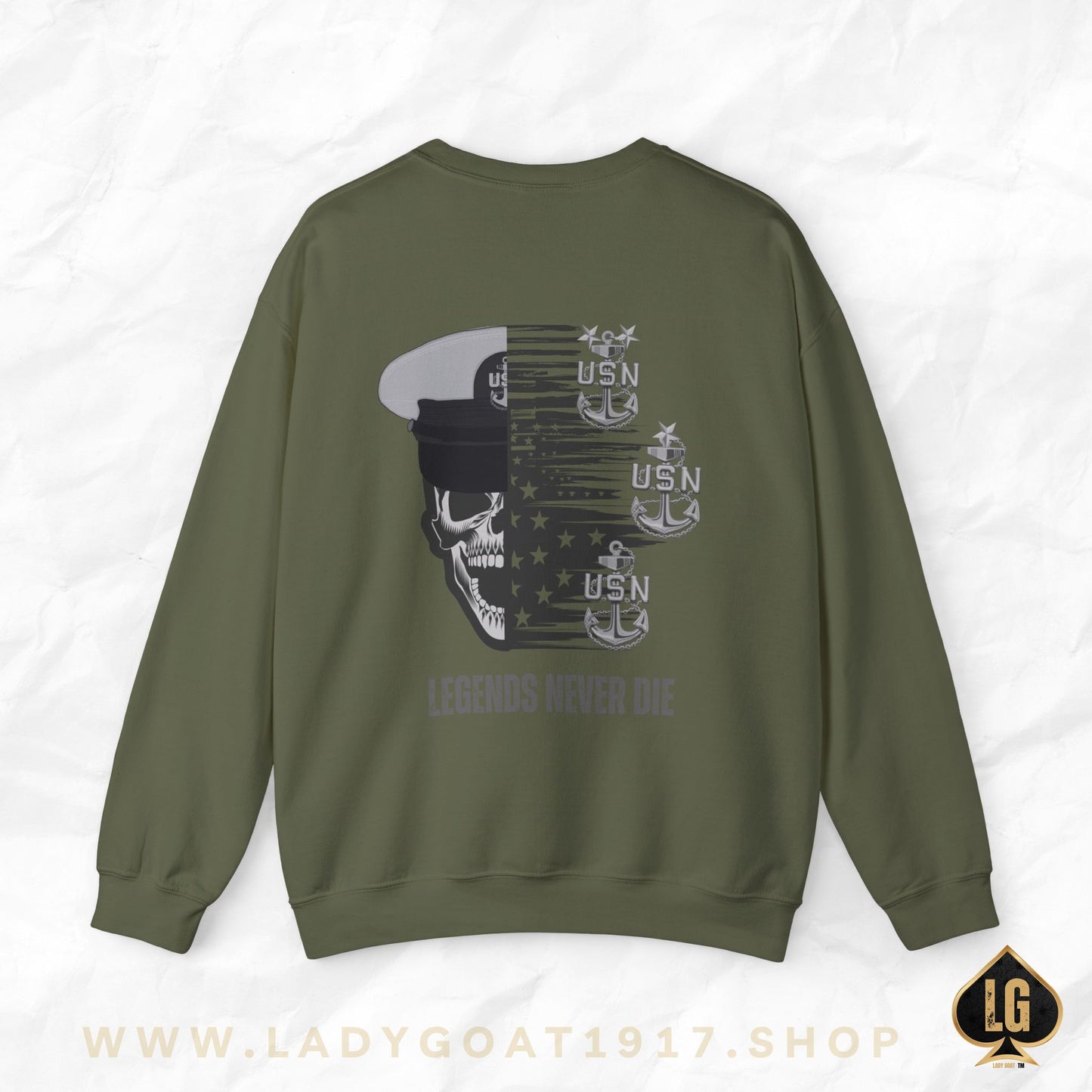 Legends Never Die Crewneck Sweater