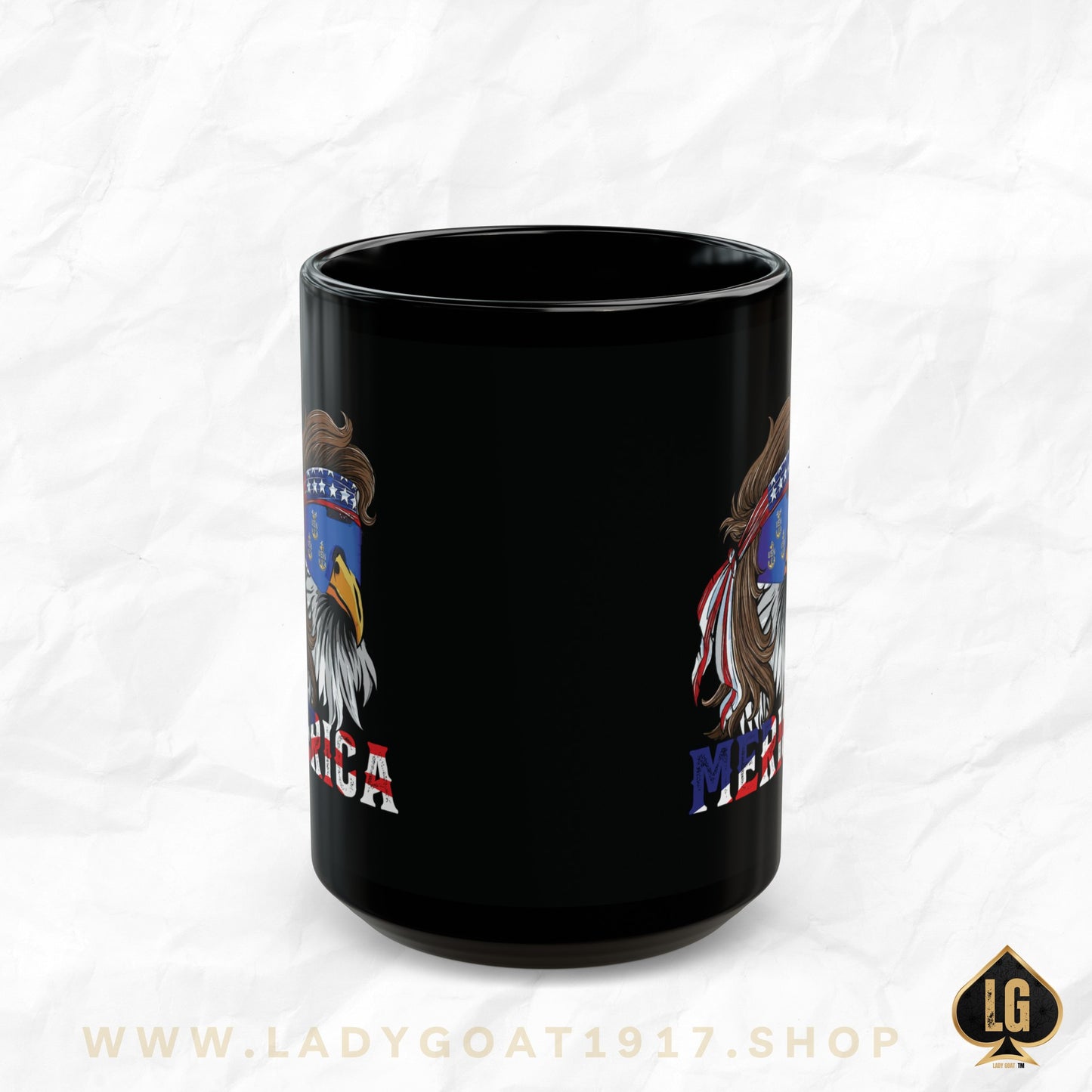 MERICA!  Black Mug