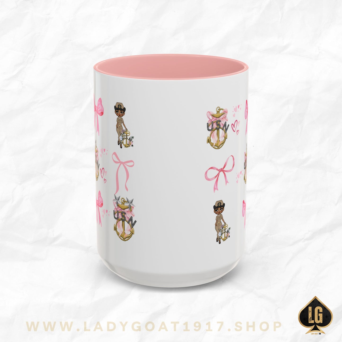 Lady Goat Coquette V2 Accent Coffee Mug 15oz