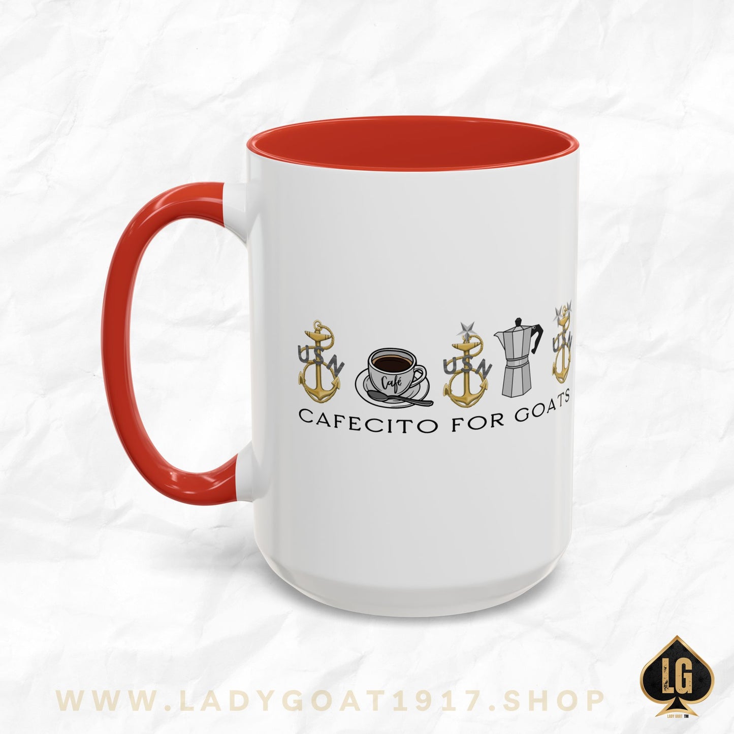 Vintage Cafecito for Goats Coffee Mug 15oz