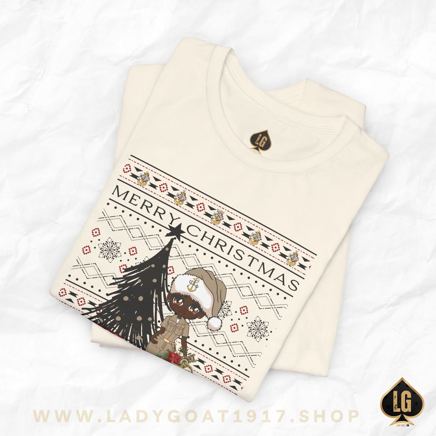 Khaki Christmas V3 Unisex Tee
