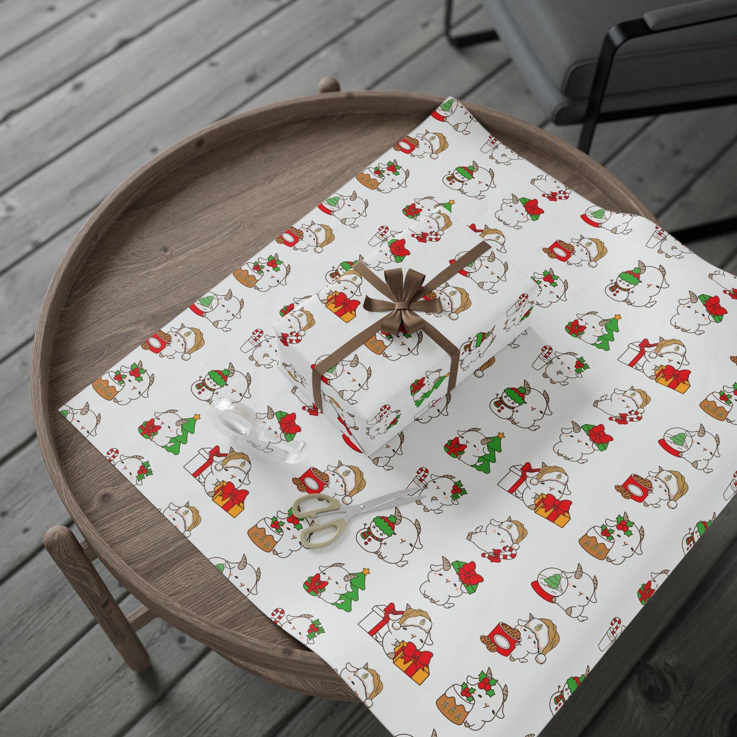 Hello Goat Christmas Wrapping Papers