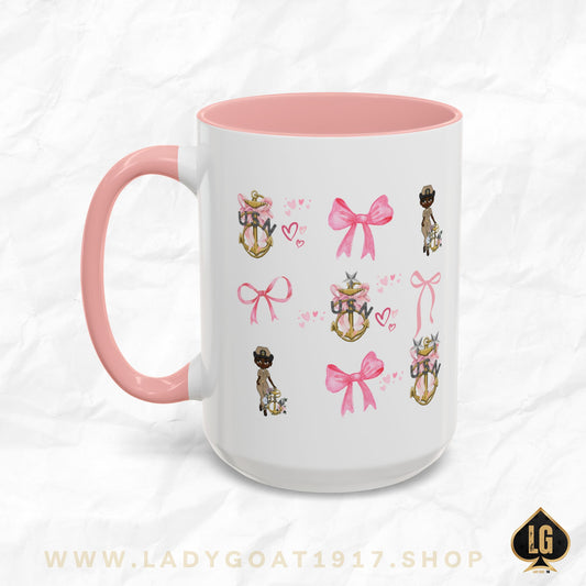 Lady Goat Coquette V3 Accent Coffee Mug 15oz