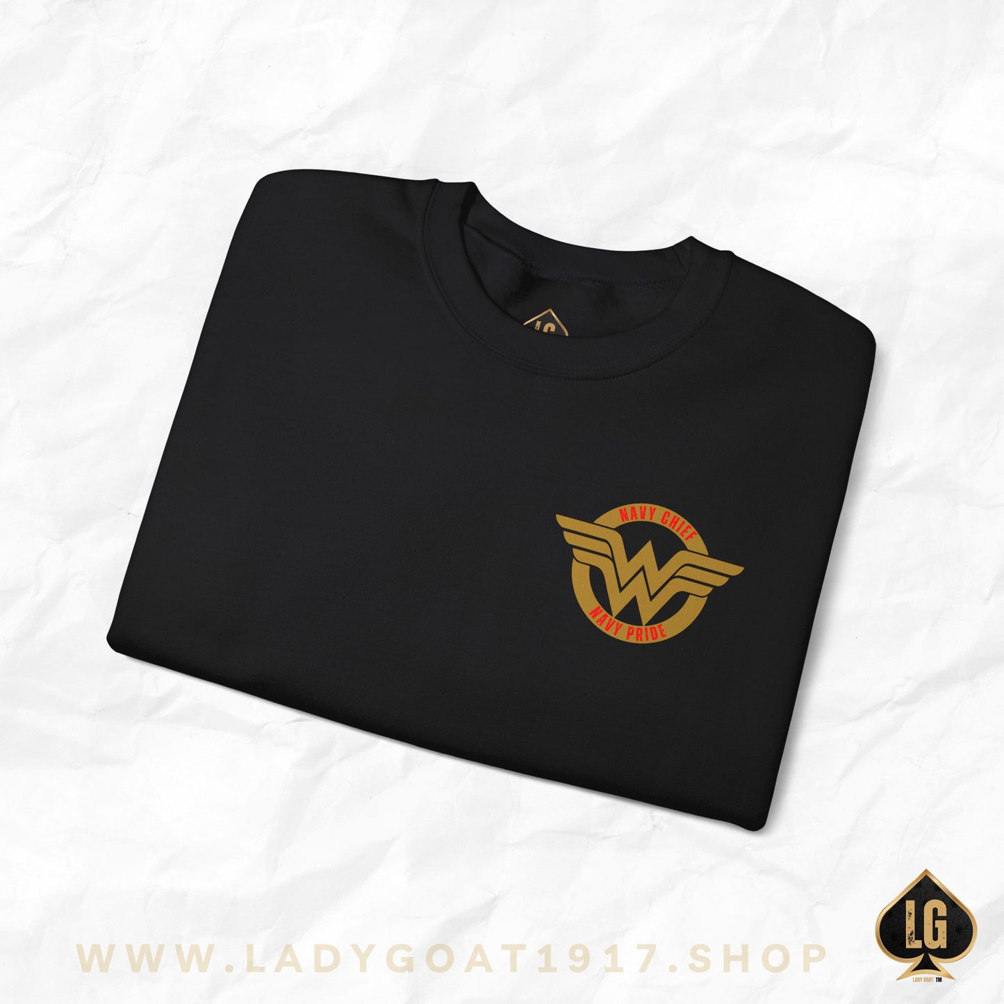 WW OG Long Hair Gold Crewneck Sweater