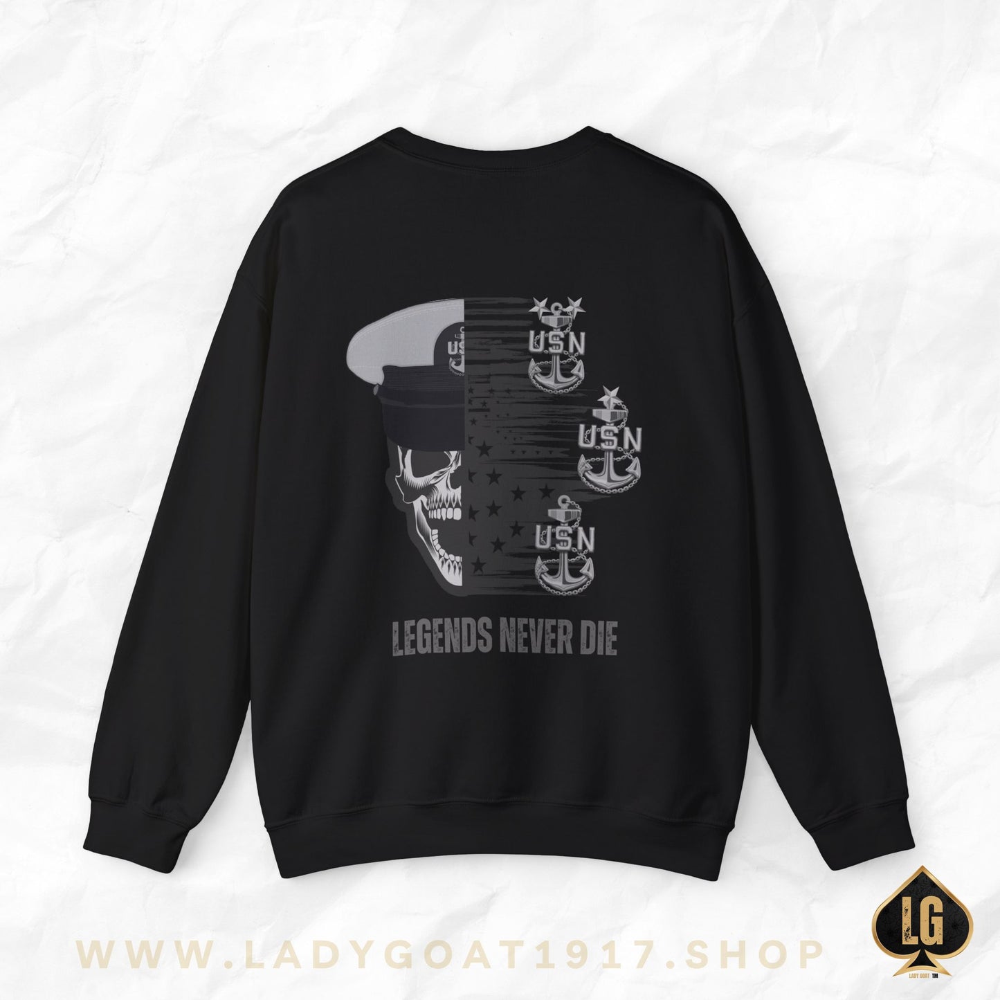 Legends Never Die Crewneck Sweater