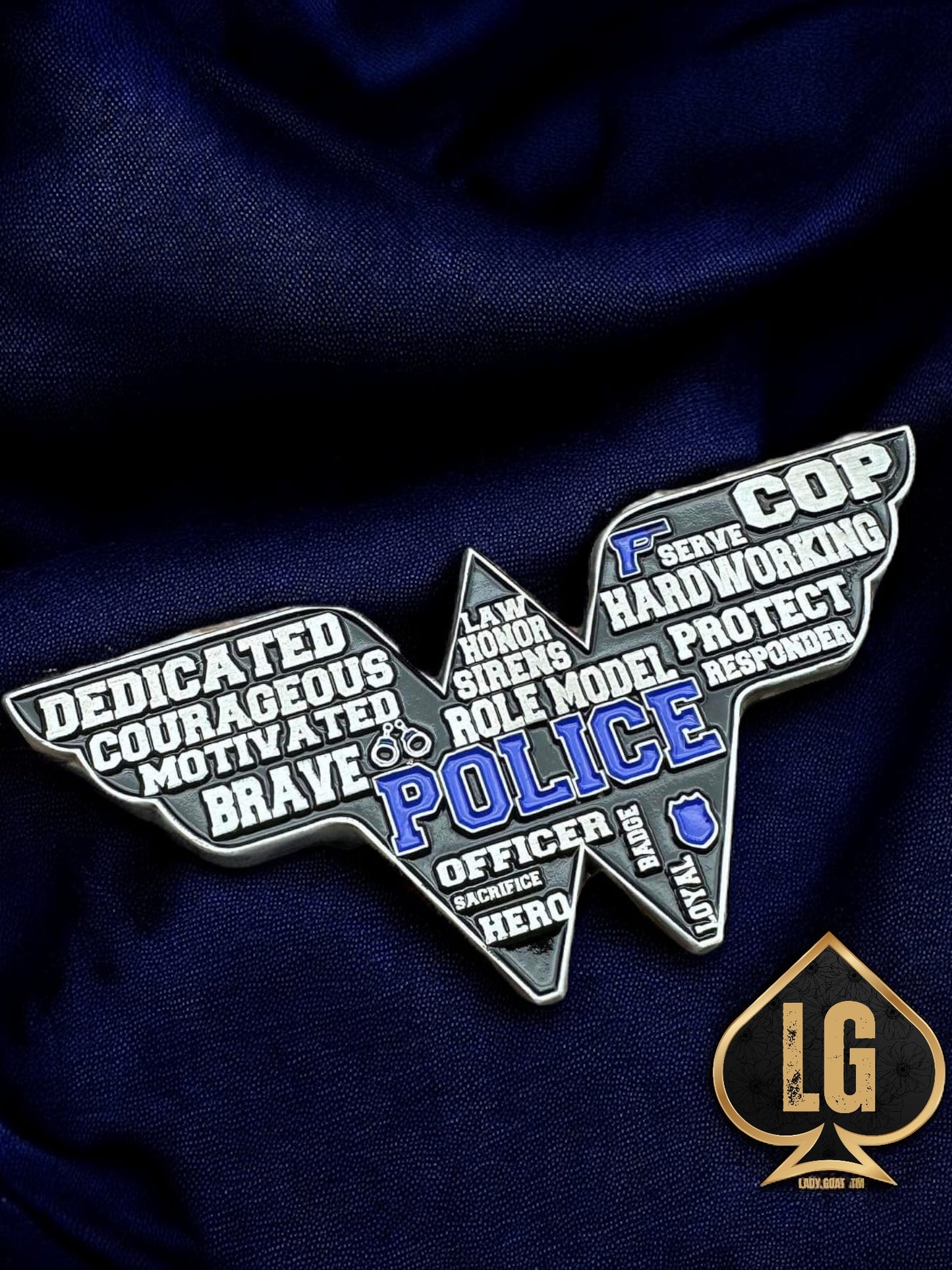 WW Blue Line Challenge Coin 24"💙🖤💙