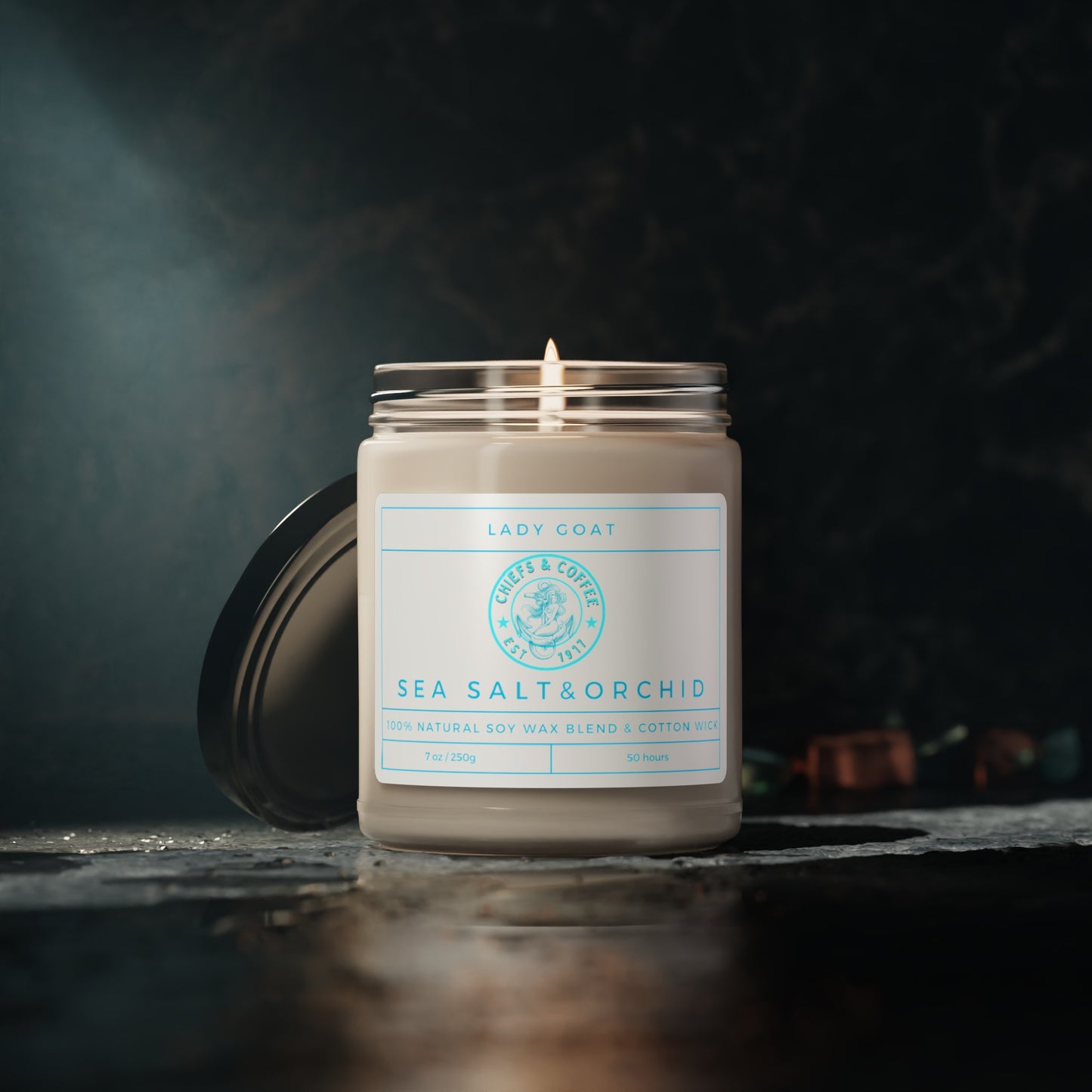Chiefs and Coffee Scented Soy Candle, 9oz