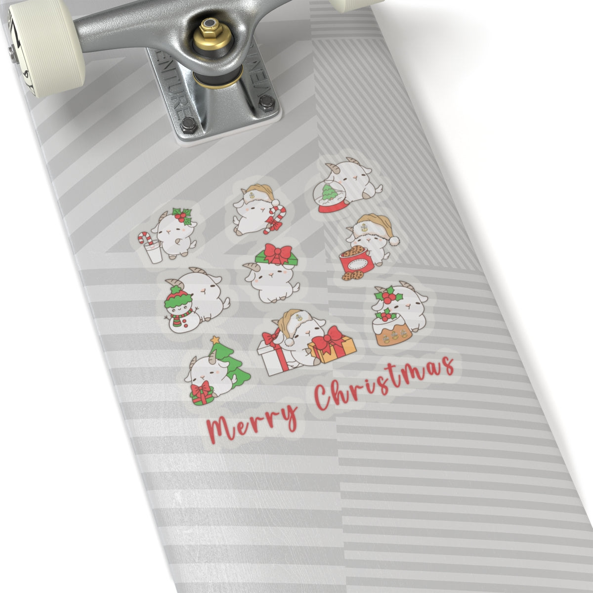 Hello Goat  Christmas Stickers