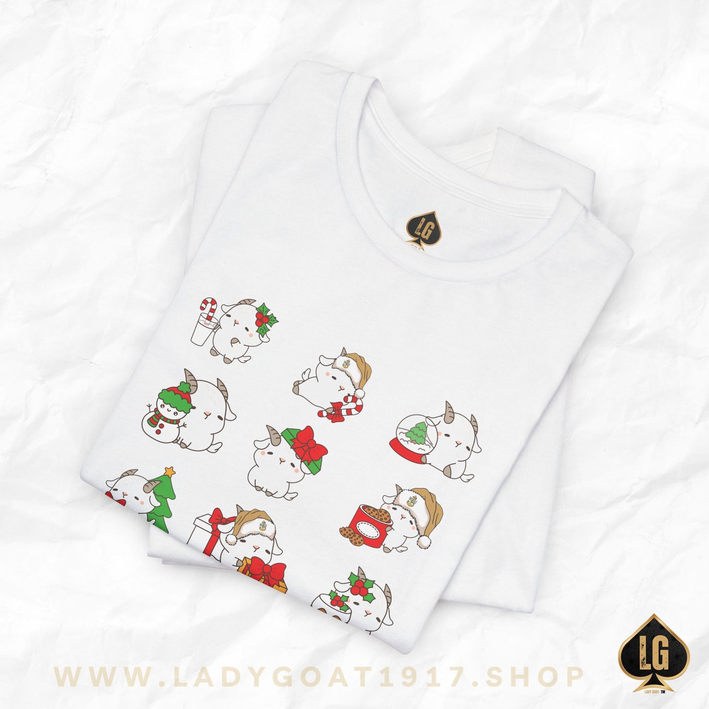 Hello Goat Christmas Unisex Tee