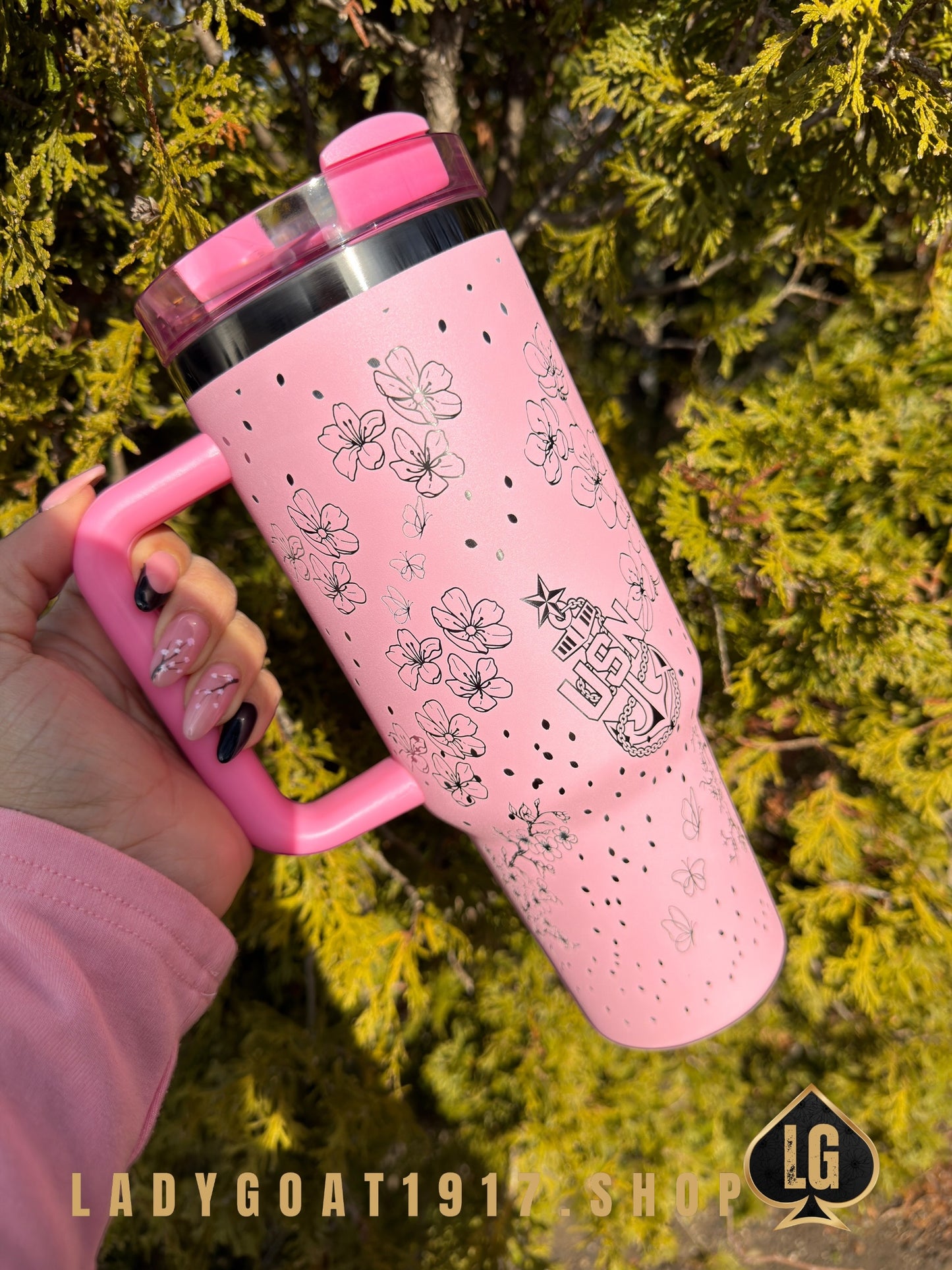 Cherry Blossom Tumbler 40oz Tumbler Limited CPO