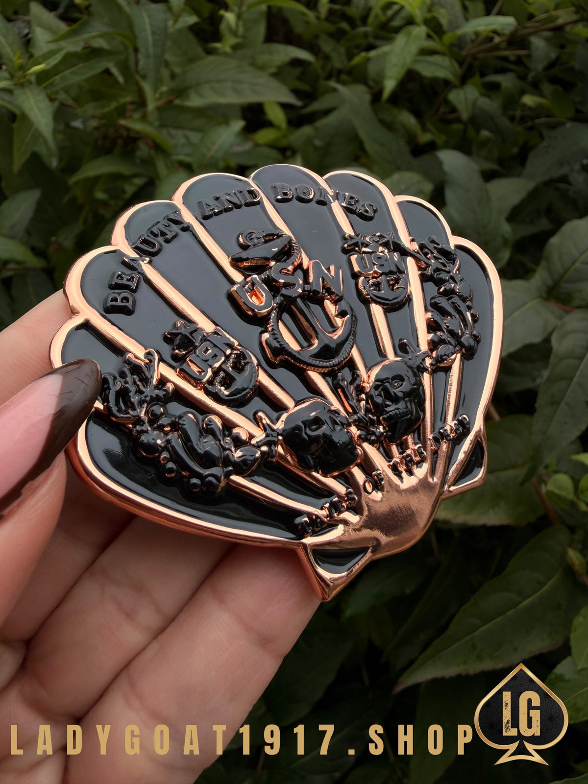 Tails Of The Deep Challenge Coin 25” Rose Gold