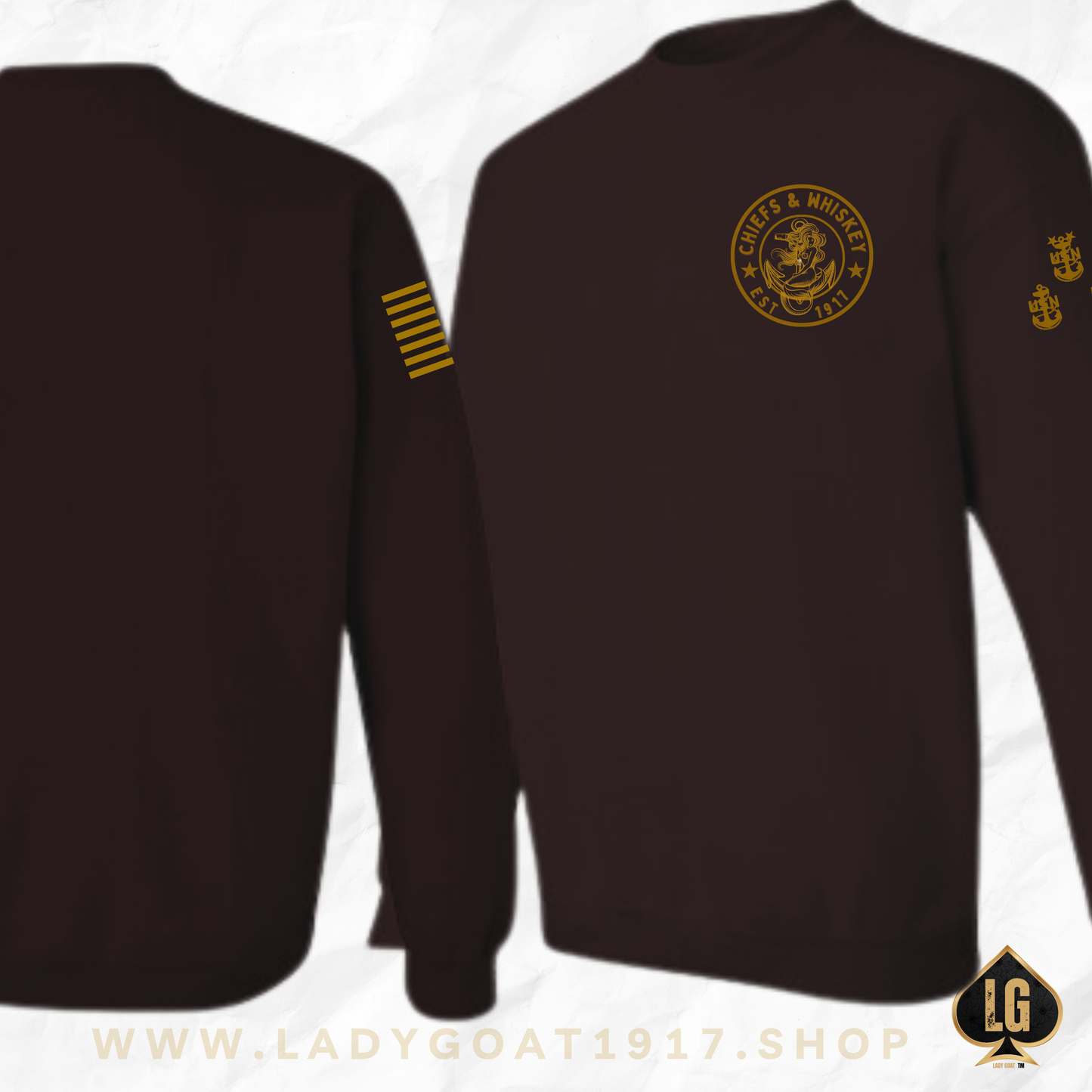 Chiefs and Whiskey V1 Crewneck Sweater
