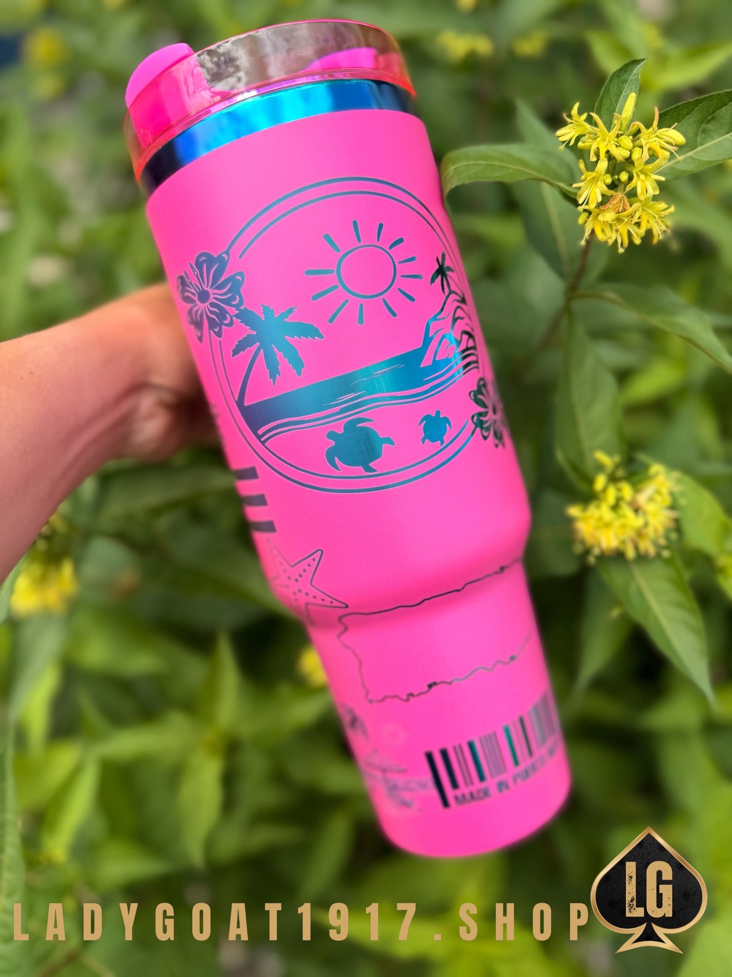 PLAYERO ROSA 🇵🇷 🏝️ 40 oz Tumbler