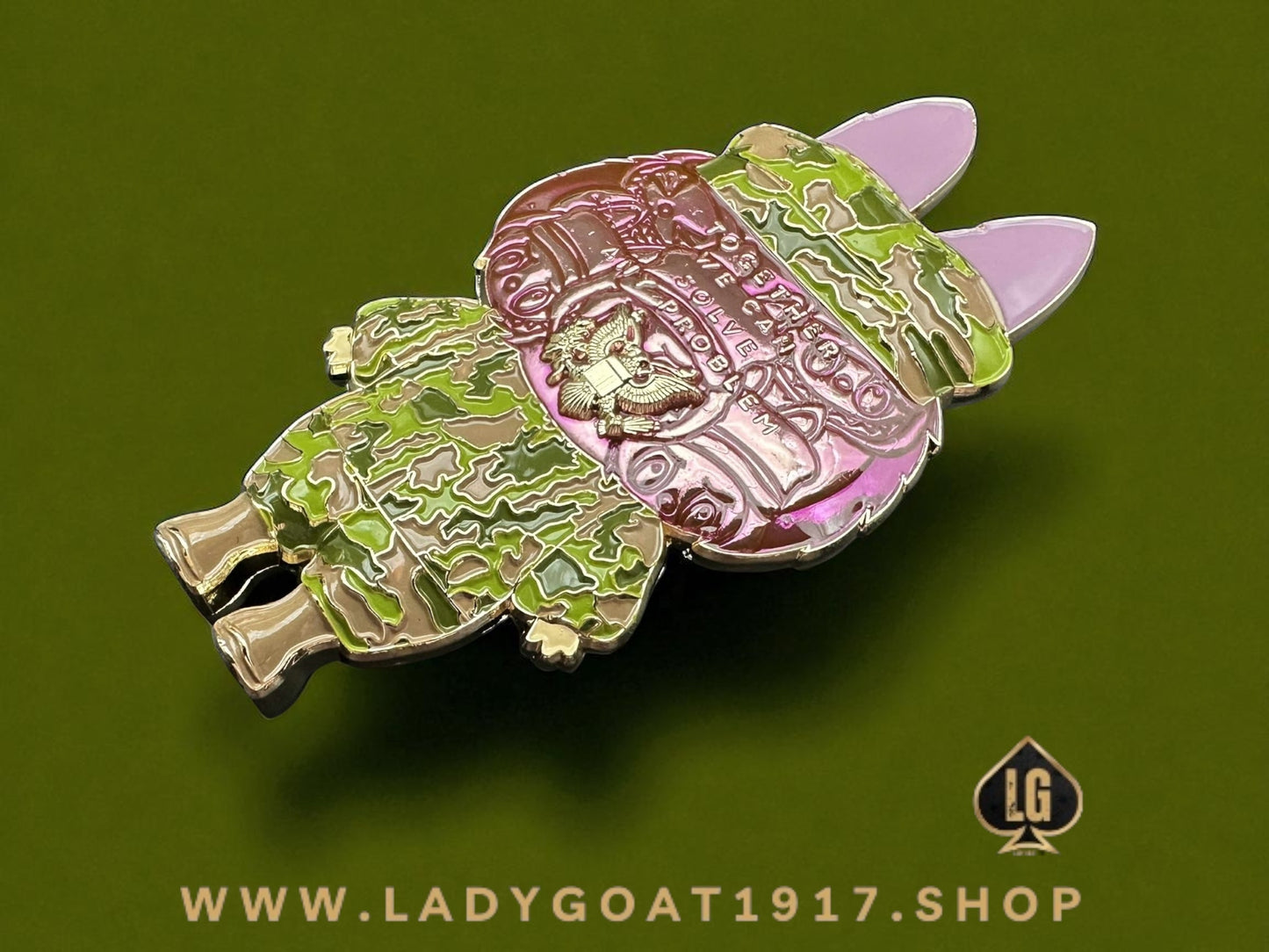LaSoldier Challenge Coin 25”PRE-SALE****Purple