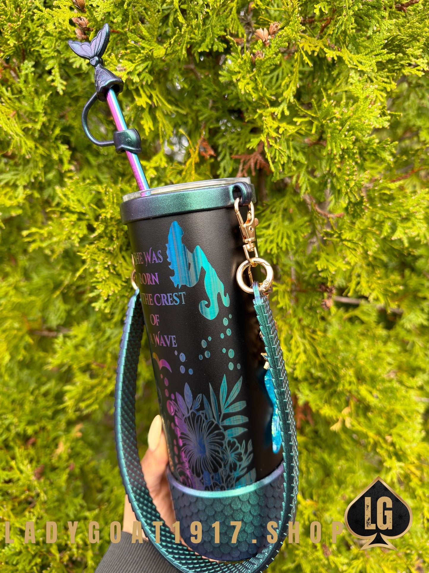 Crest of Wave Black OD 20oz Tumbler Limited w/ Accesories