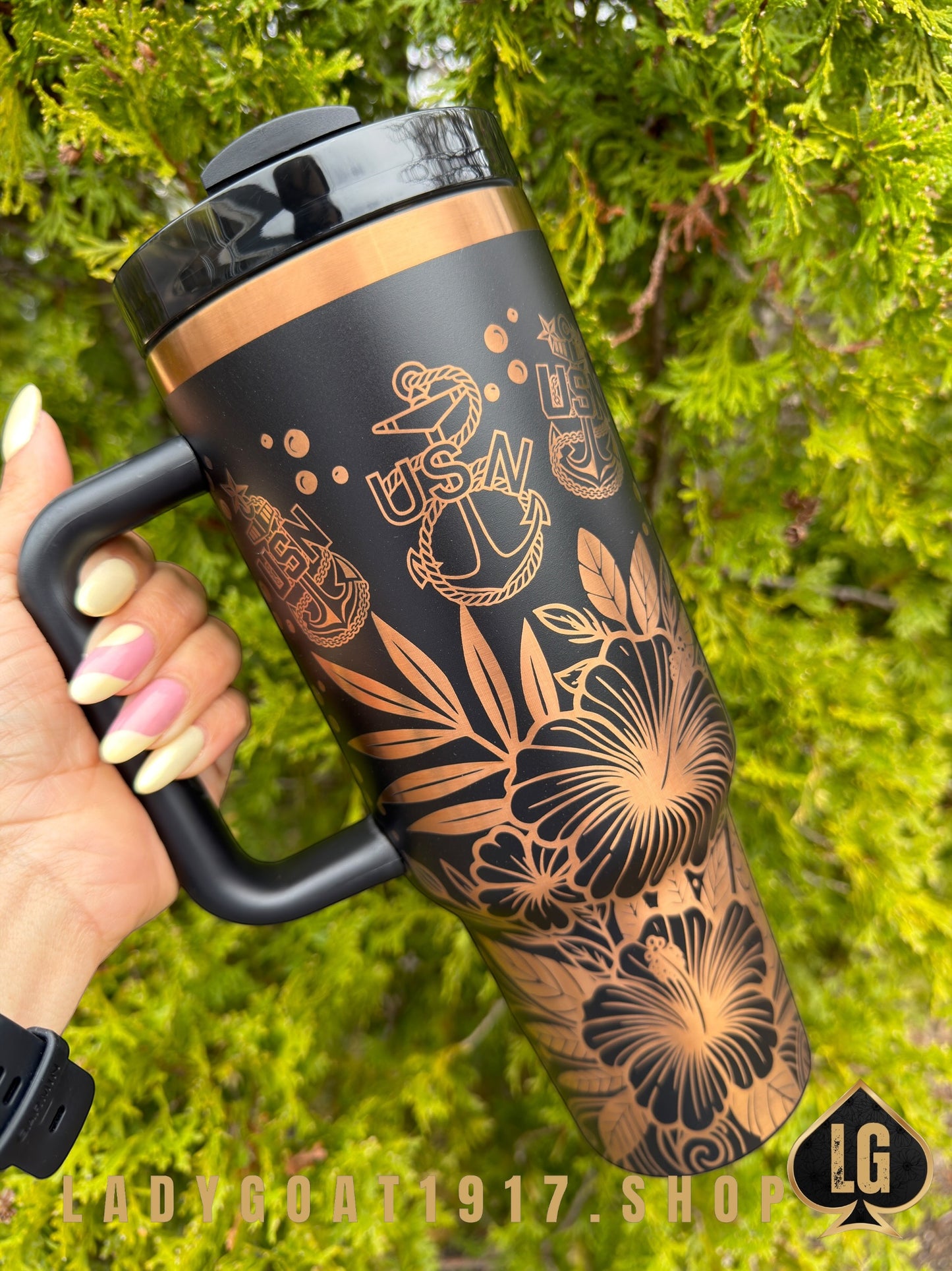 Crest of Wave Black Cooper 40oz Tumbler Limited SHIP APR 18