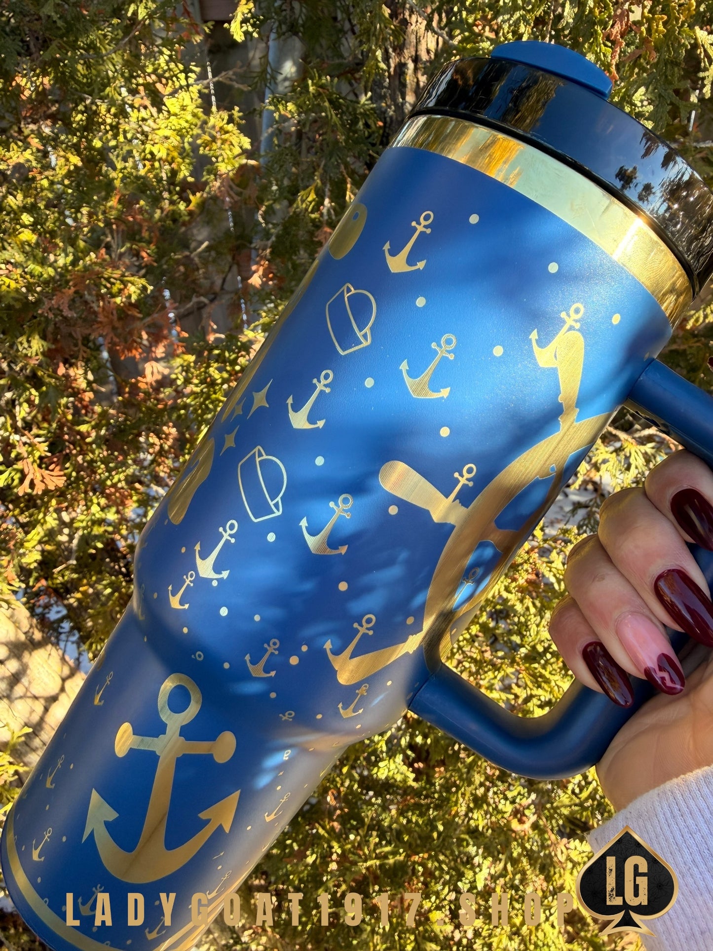 Sailor Mom 40 oz Tumbler W/ Accessories