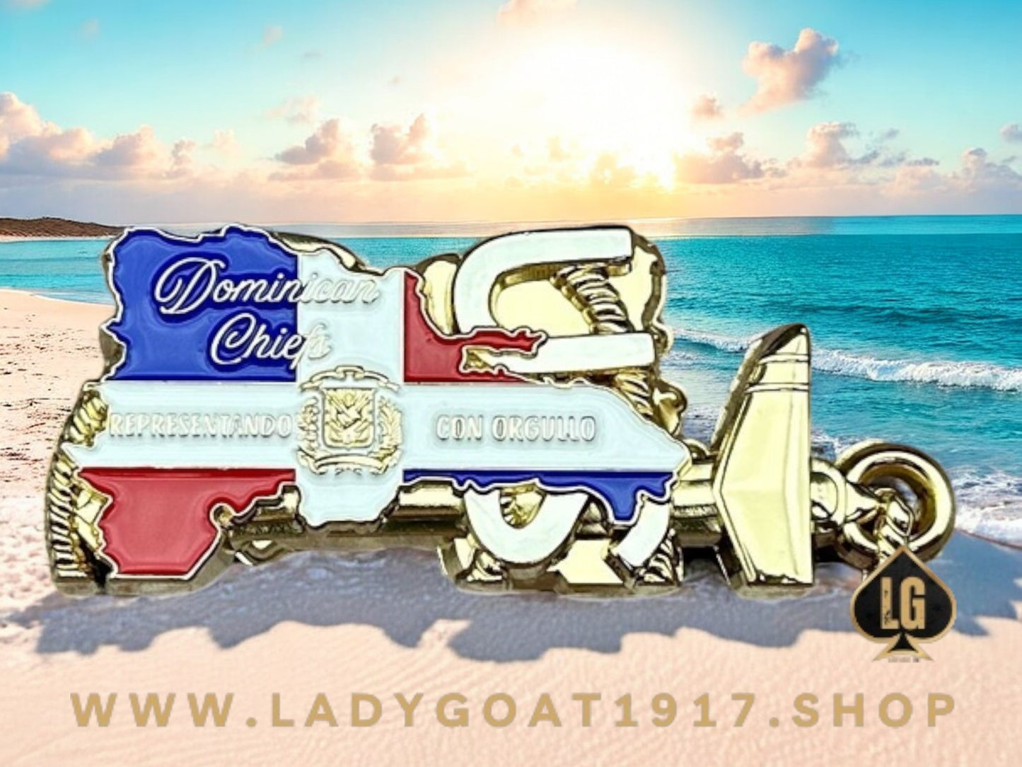 DR  🇩🇴 Goat Challenge Coin 25”