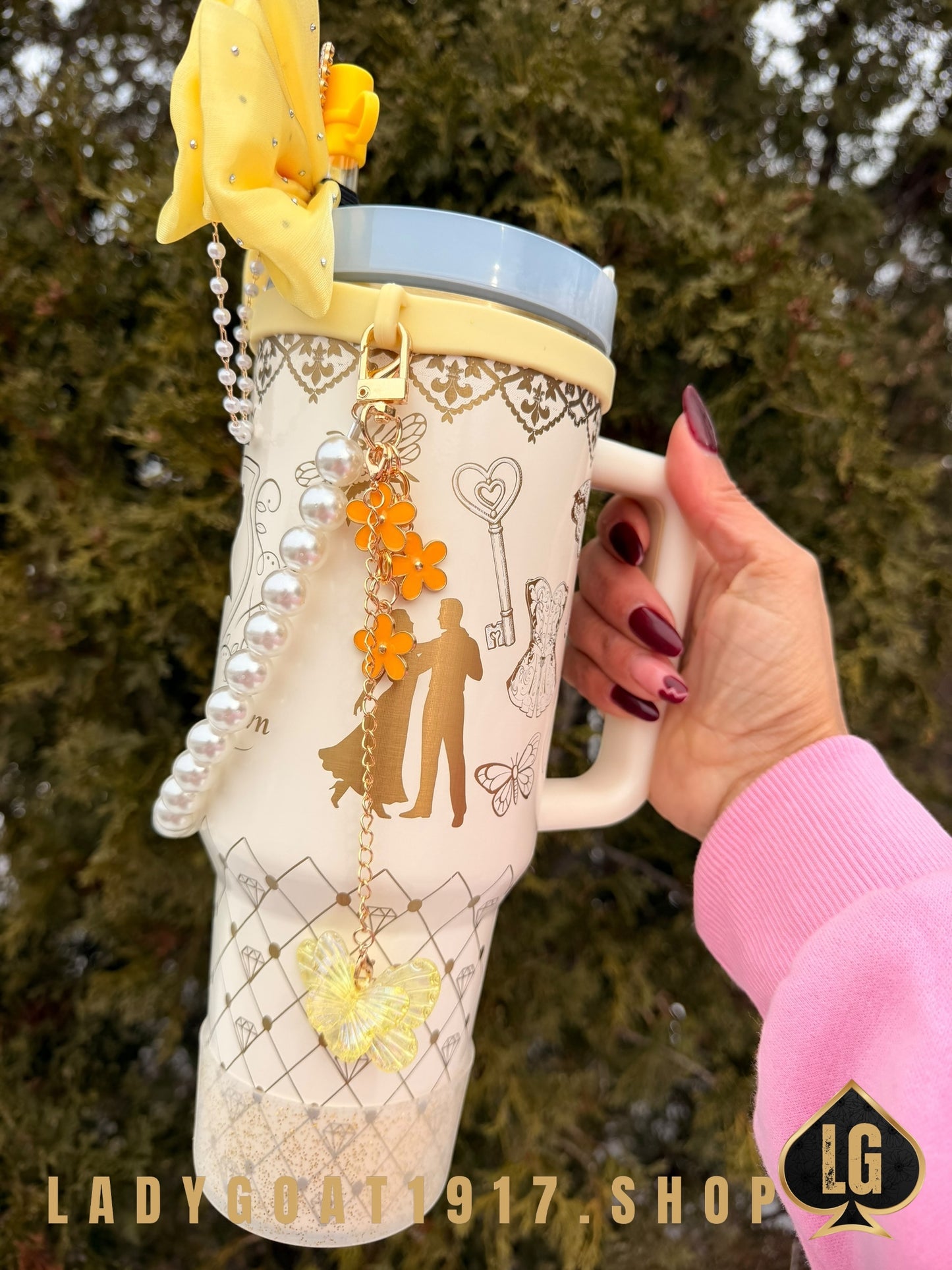 Yellow S4 Bridgerton 40 oz Tumbler W/ Accessories