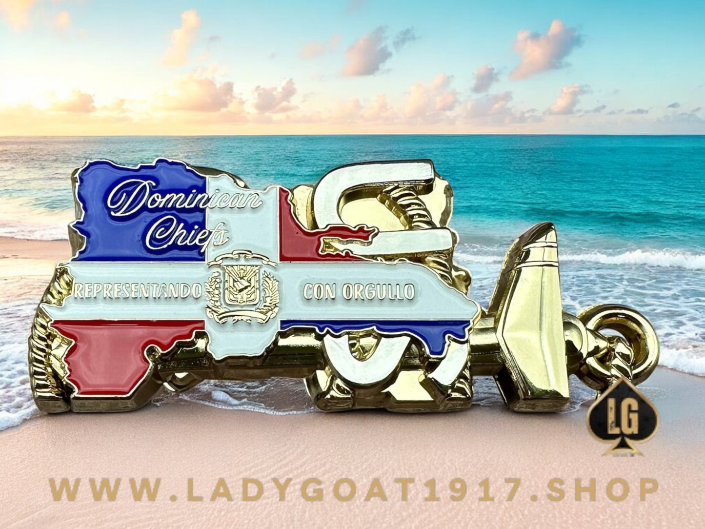 DR  🇩🇴 Goat Challenge Coin 25”