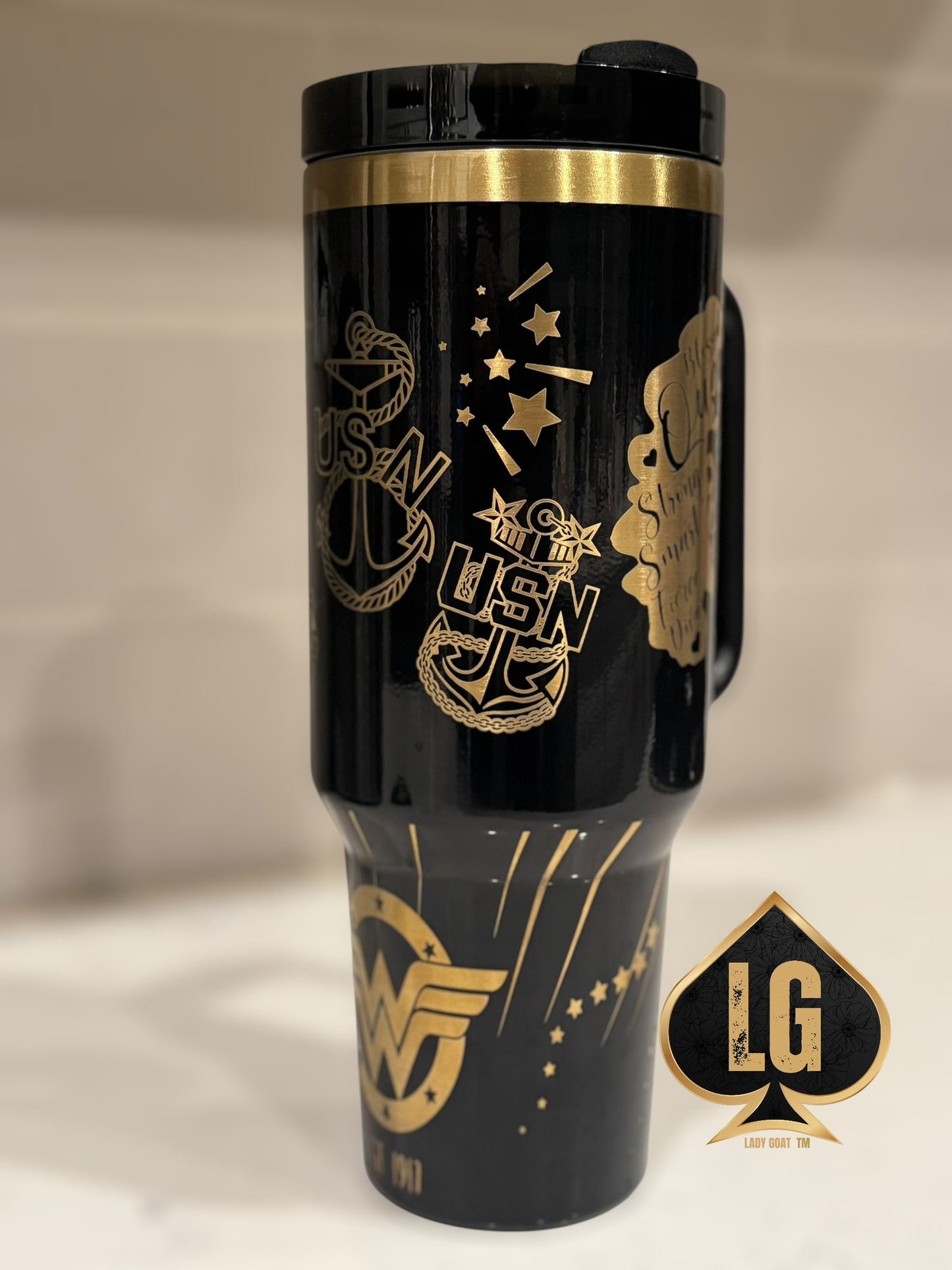 WW OG Diva Gold 40 oz Tumbler