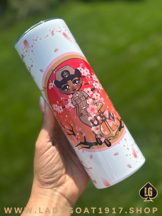 Lady Goat Blossom 20oz Tumbler