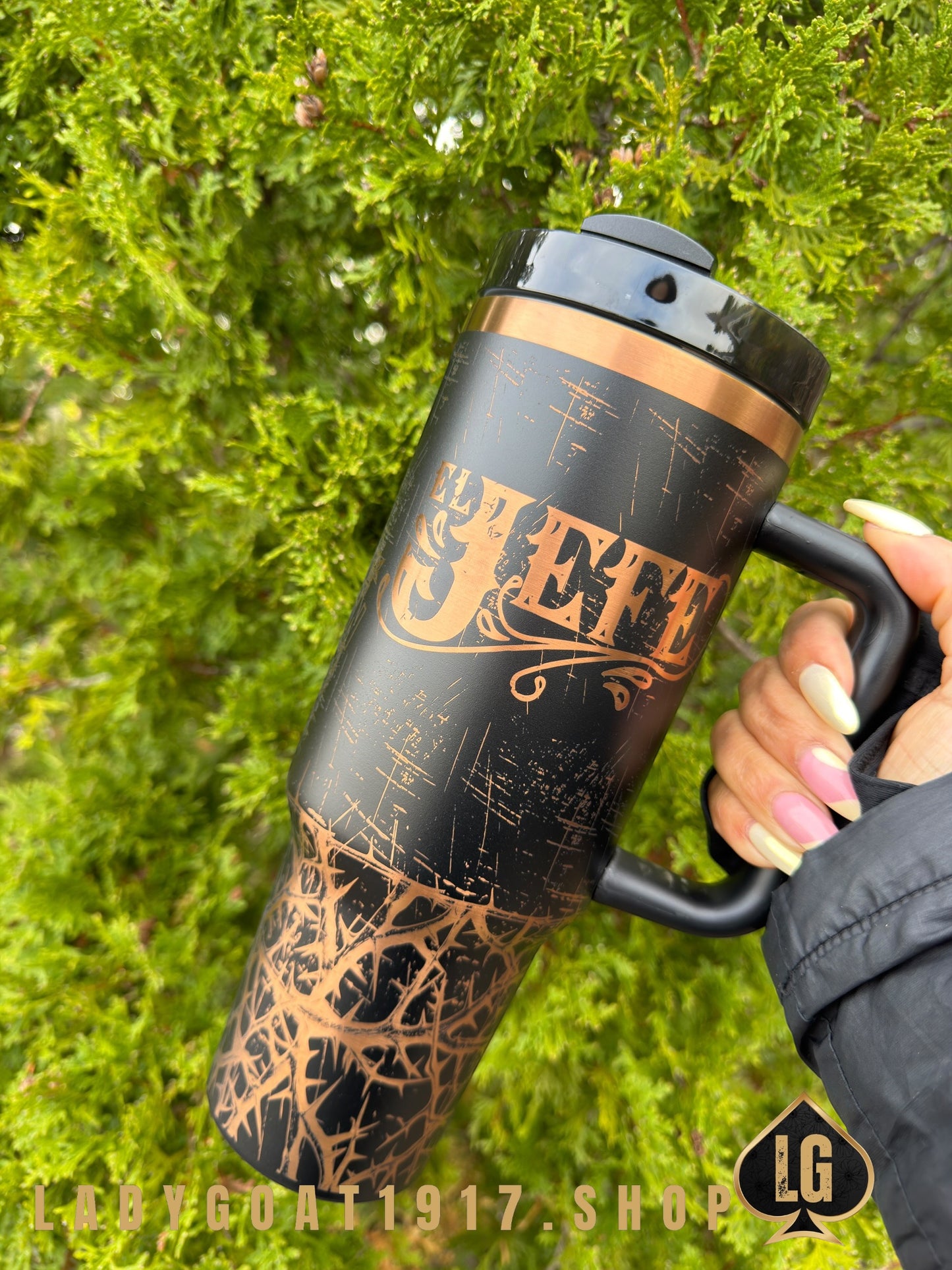 Jefe Black Cooper 40oz Tumbler Limited