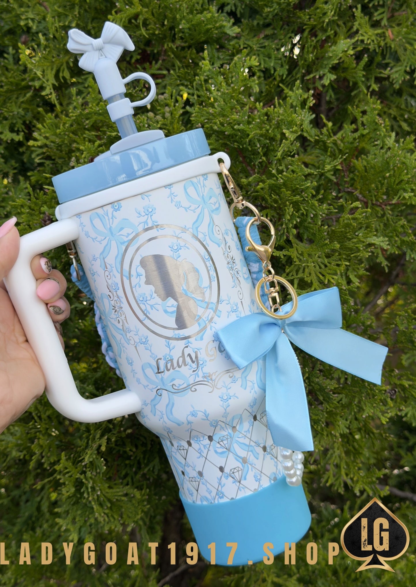 LADYGOATFANCY 40oz Tumbler Limited V1 Blue