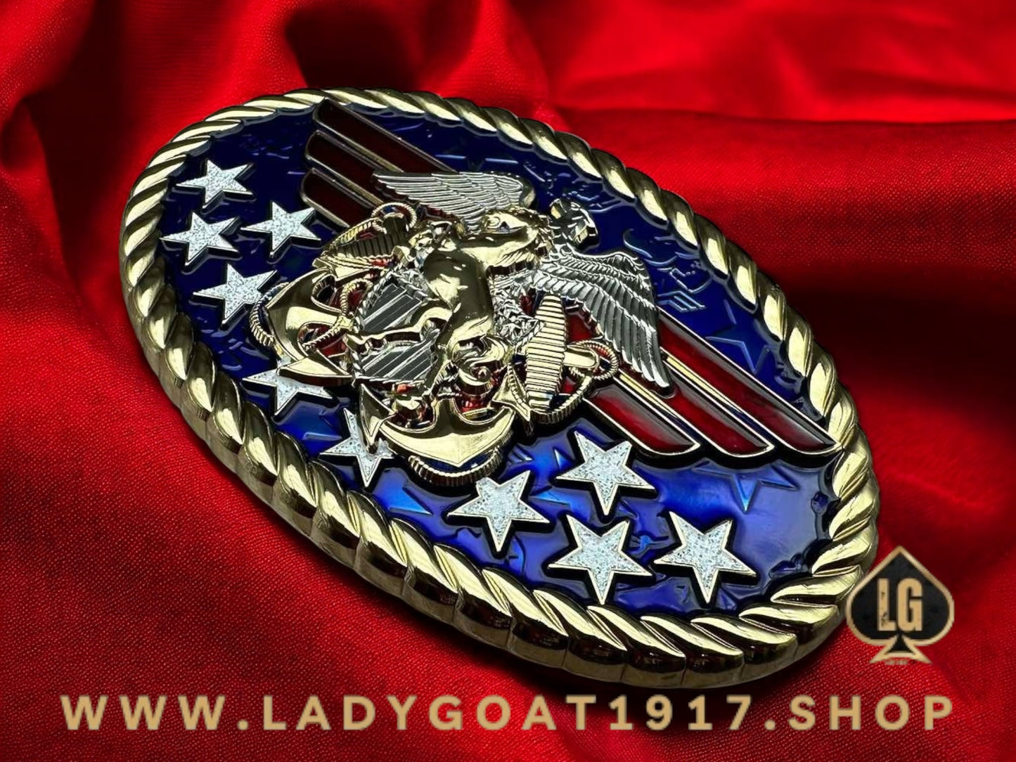 RWB WW Freedom Belt Buckle 25" Mustang