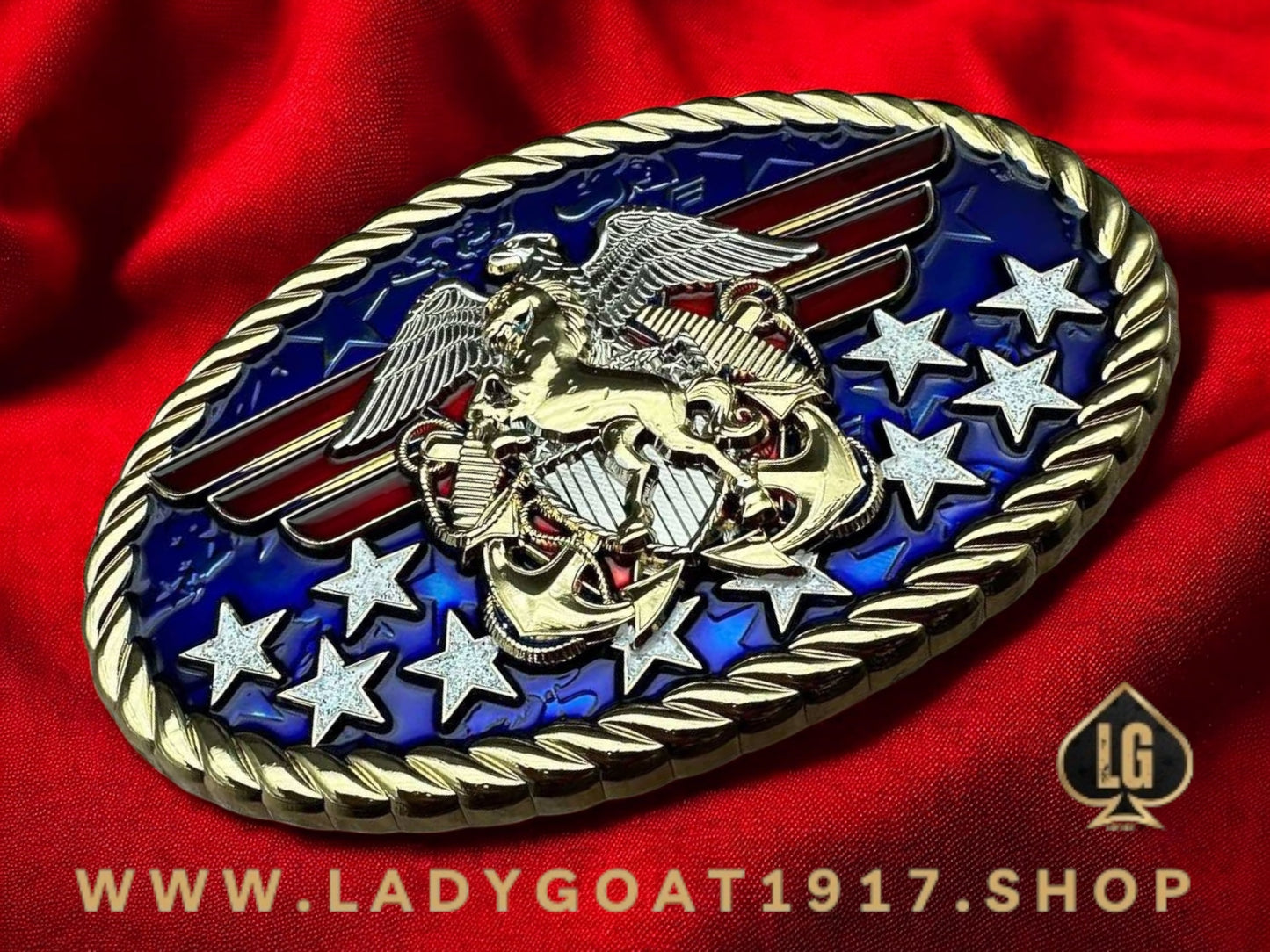 RWB WW Freedom Belt Buckle 25" Mustang