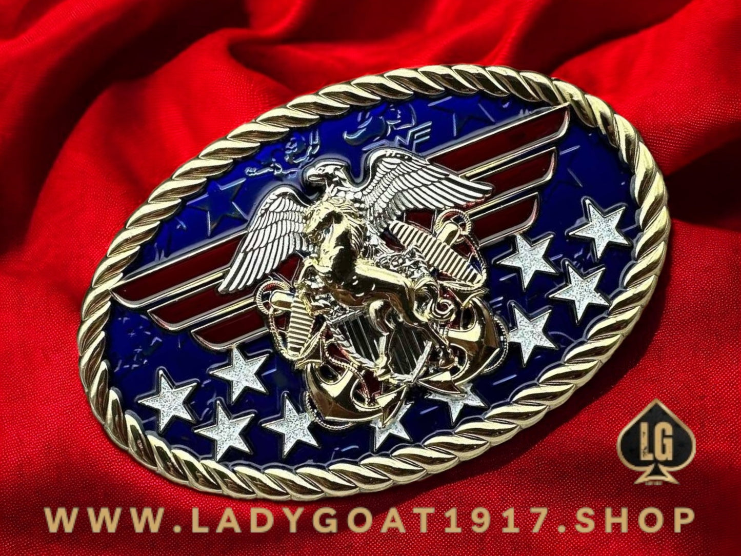RWB WW Freedom Belt Buckle 25" Mustang