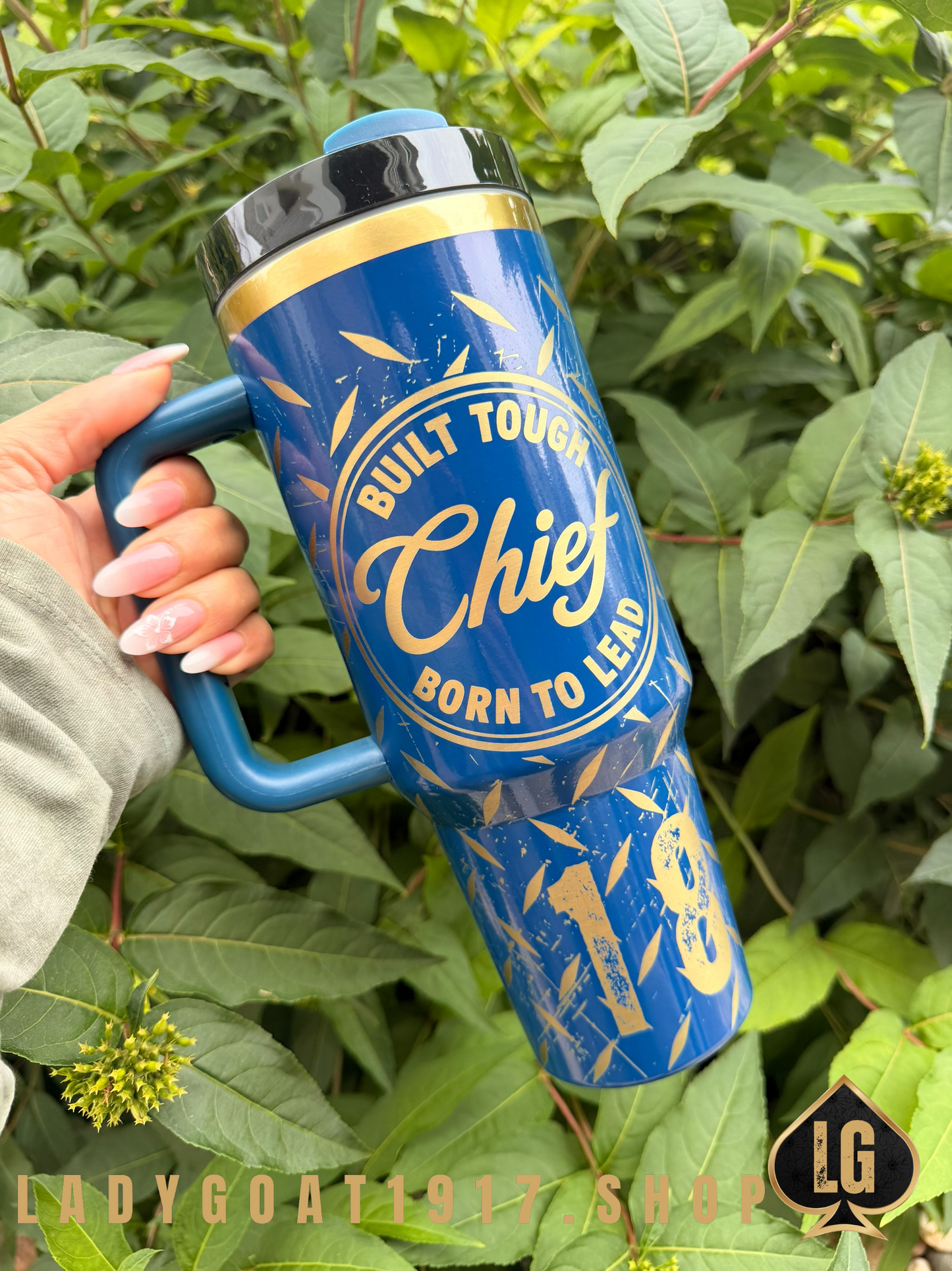 Built Tough Season 40oz Tumbler CPO BLUE