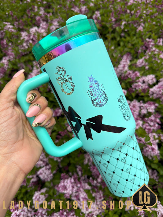 SPRING SALE 40oz Chief Petty Officer Tiffany