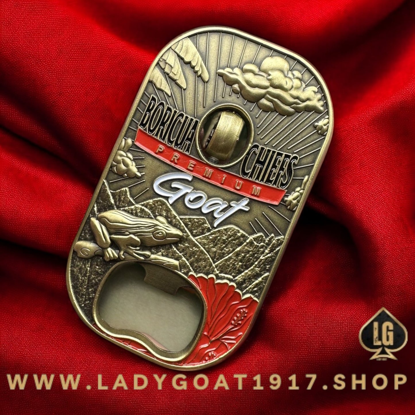 Boricua Chiefs Medalla Challenge Coin 23"