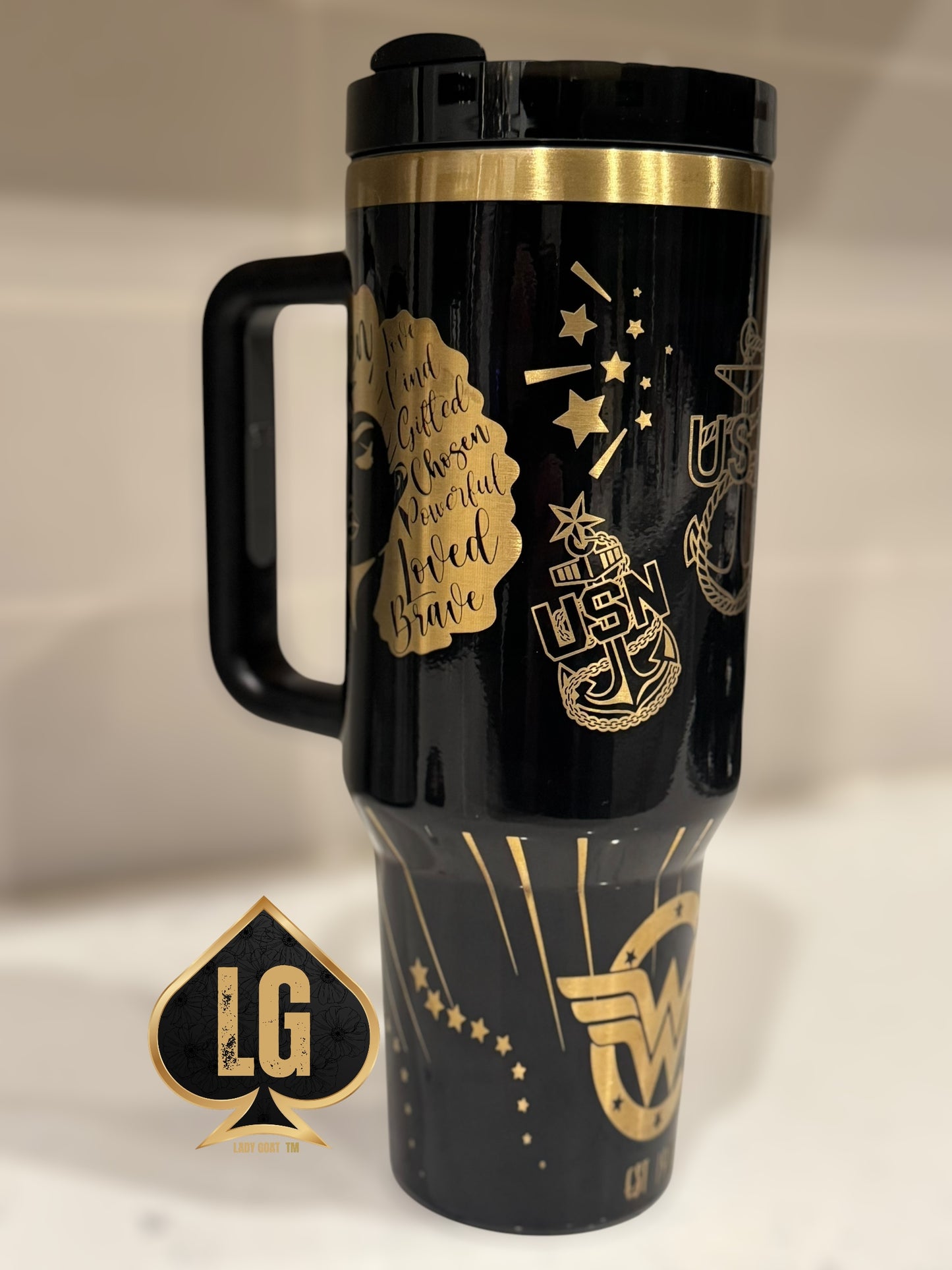WW OG Diva Gold 40 oz Tumbler