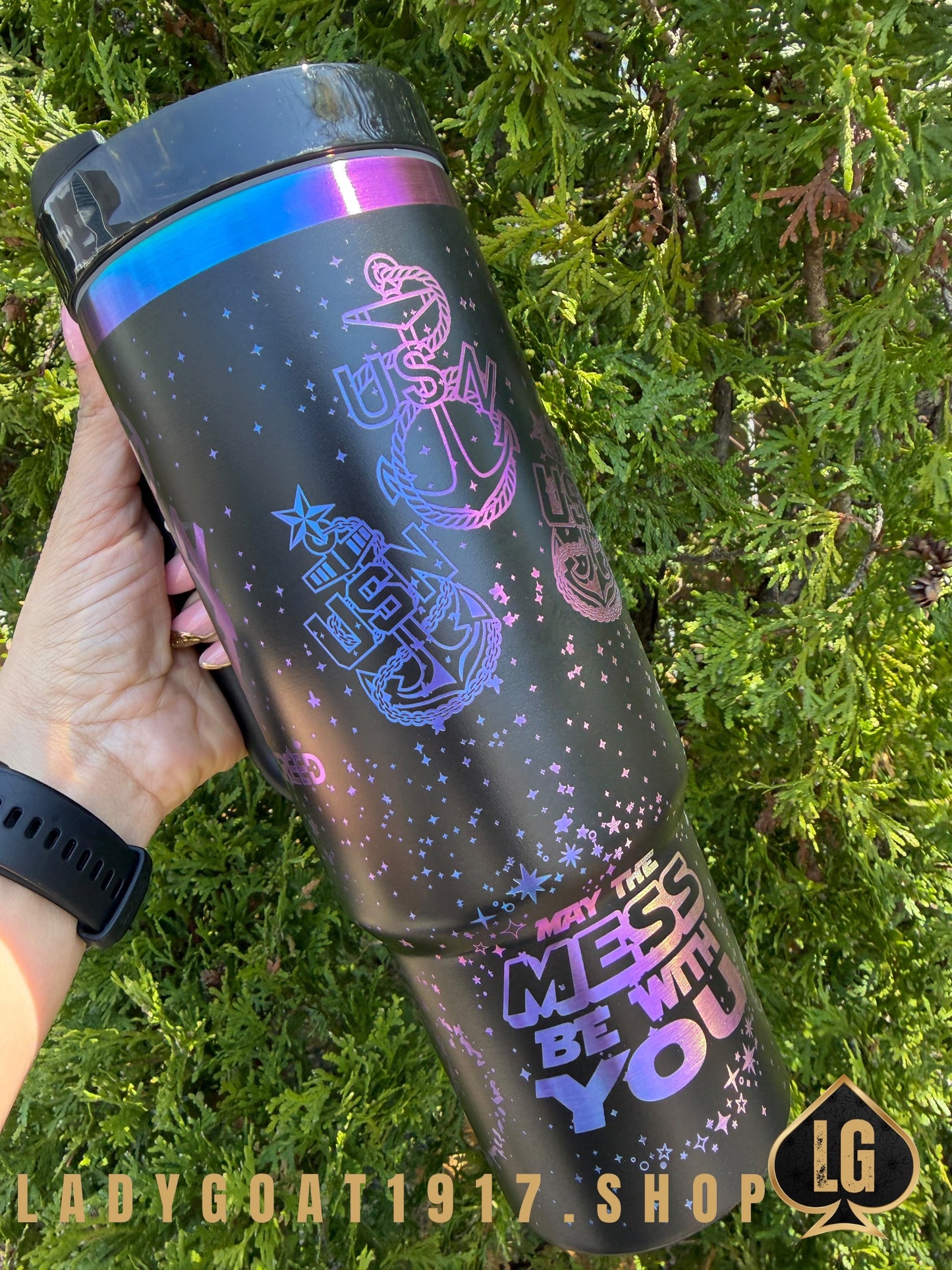 Live by the creed Black OD Tumbler 30 oz