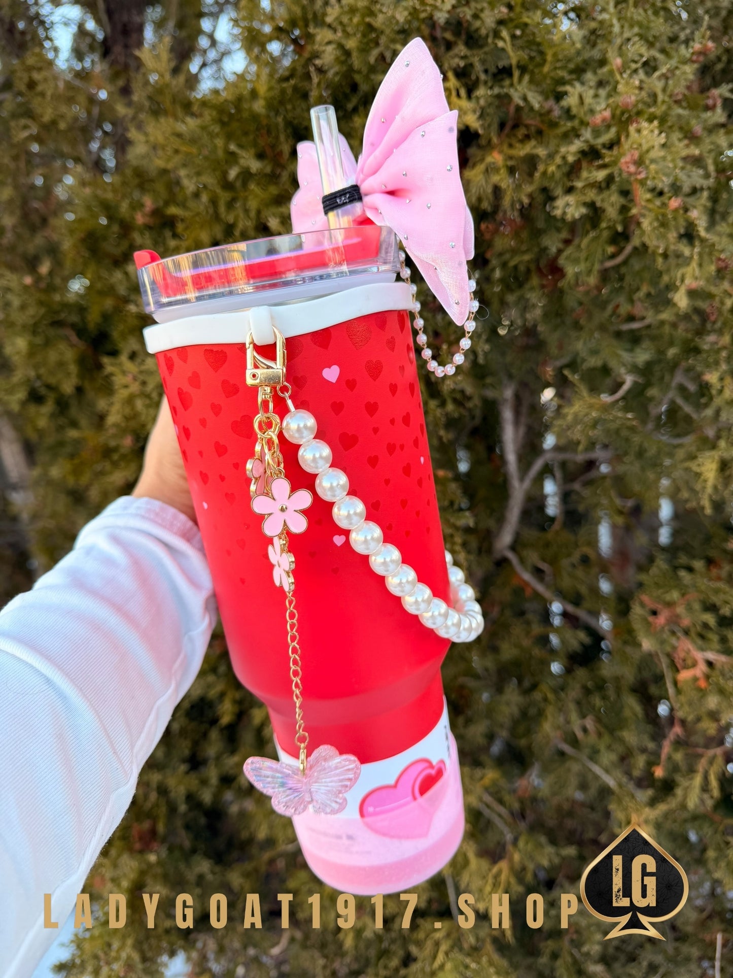 Stanley OG Valentine 40 oz Tumbler W/ Accessories